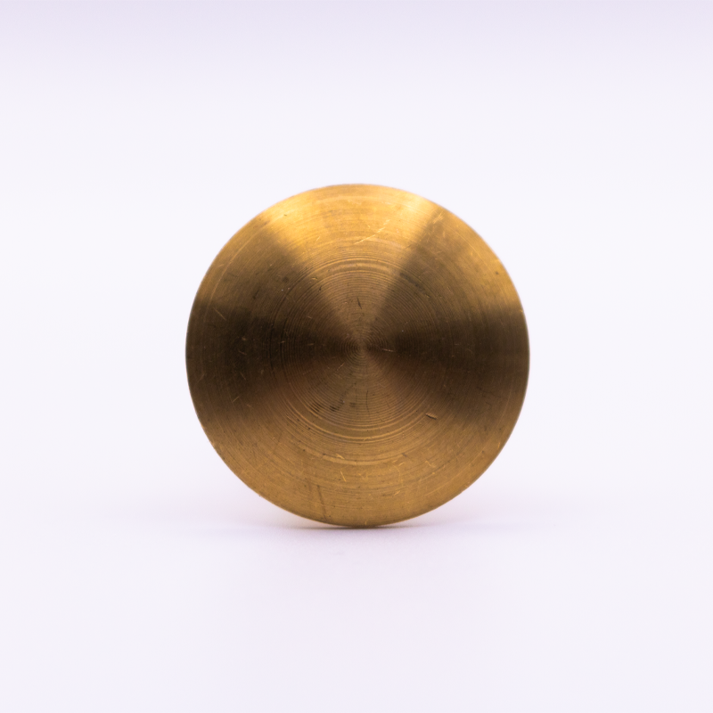 Plain Top Low Dome Brass Tactile Stud 25mm - Studmarc