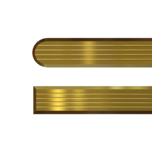 Brass Groove Textured Tactile Strips B2