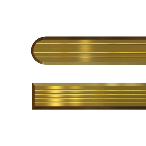 Brass Groove Textured Tactile Strips B2