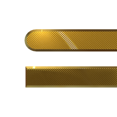 Brass Pyramid Textured Tactile Strip BP2