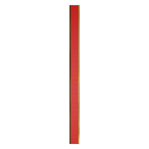 Brass Straight Tactile Strip Red Insert