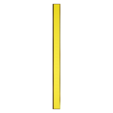 Brass Straight Tactile Strip Yellow Insert